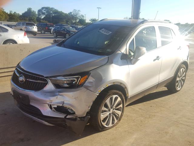 KL4CJASB2JB641441 - 2018 BUICK ENCORE PRE GRAY photo 2