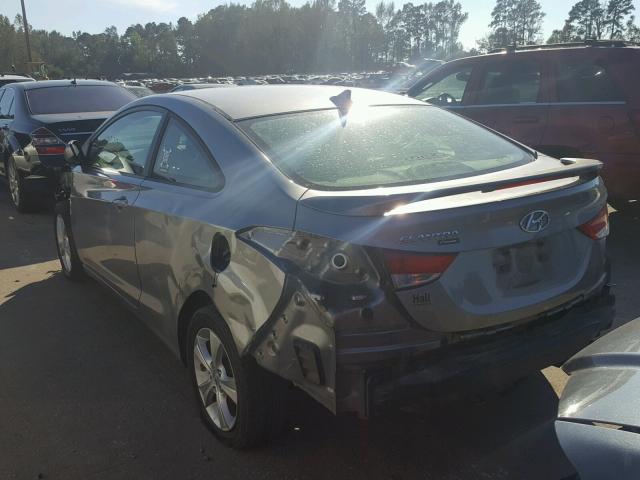 KMHDH6AE6DU022652 - 2013 HYUNDAI ELANTRA CO SILVER photo 3