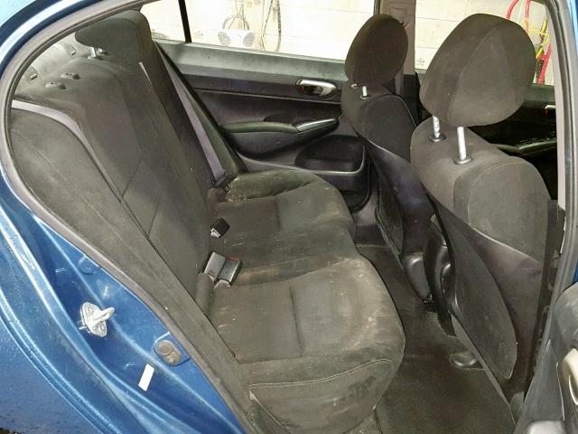 19XFA1F69AE003142 - 2010 HONDA CIVIC LX-S Mavi foto 6