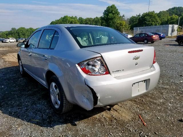 1G1AL58F977411828 - 2007 CHEVROLET COBALT LT SILVER photo 3