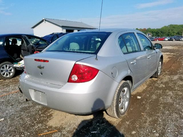 1G1AL58F977411828 - 2007 CHEVROLET COBALT LT SILVER photo 4