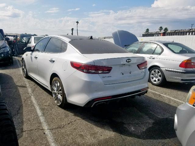 5XXGV4L25GG067559 - 2016 KIA OPTIMA SXL WHITE photo 3