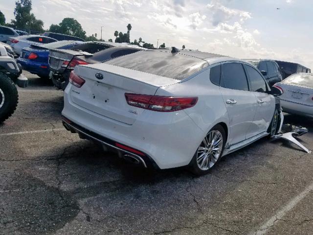 5XXGV4L25GG067559 - 2016 KIA OPTIMA SXL WHITE photo 4