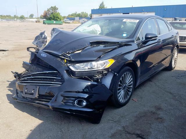 3FA6P0K90GR367465 - 2016 FORD FUSION TIT BLACK photo 2