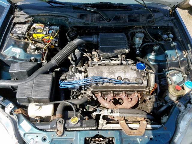 1HGEJ6223WL016299 - 1998 HONDA CIVIC DX TEAL photo 7