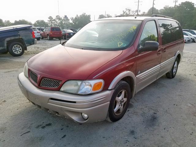 1GMDX03E82D161188 - 2002 PONTIAC MONTANA MAROON photo 2