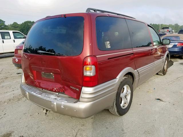 1GMDX03E82D161188 - 2002 PONTIAC MONTANA MAROON photo 4