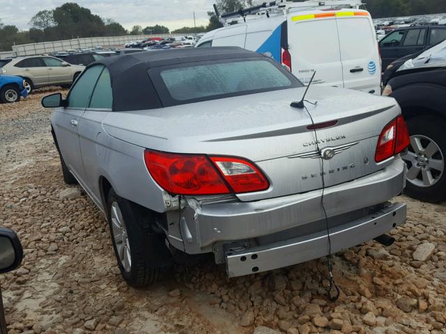 1C3BC5EDXAN180623 - 2010 CHRYSLER SEBRING TO SILVER photo 3