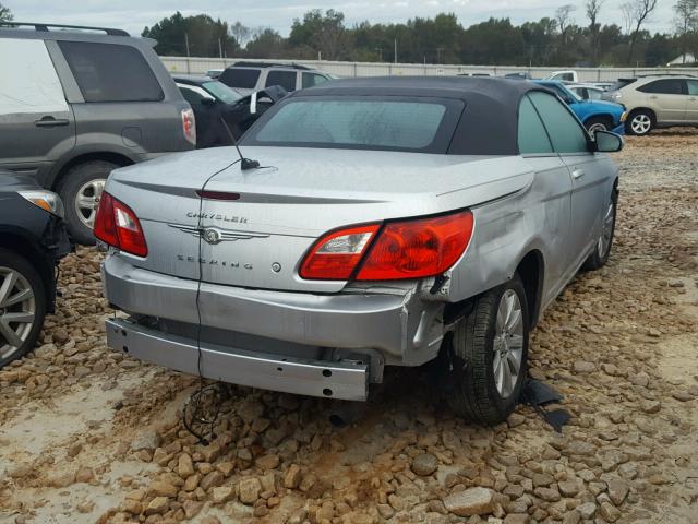 1C3BC5EDXAN180623 - 2010 CHRYSLER SEBRING TO SILVER photo 4