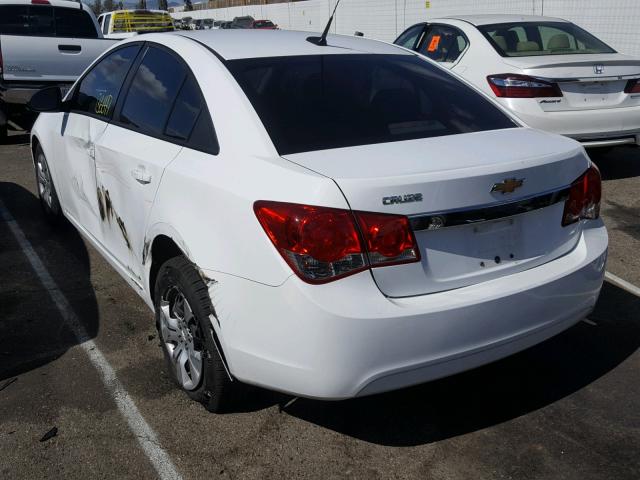 1G1PA5SHXE7219907 - 2014 CHEVROLET CRUZE LS WHITE photo 3