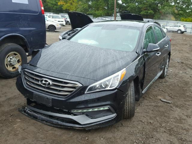 5NPE34AF0HH543564 - 2017 HYUNDAI SONATA SPO BLACK photo 2