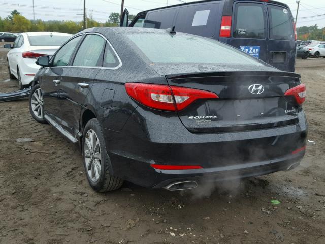 5NPE34AF0HH543564 - 2017 HYUNDAI SONATA SPO BLACK photo 3