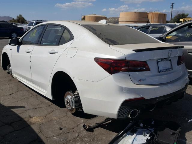 19UUB2F62KA002771 - 2019 ACURA TLX WHITE photo 3