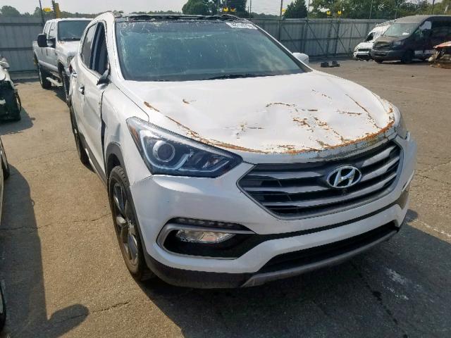 5NMZW4LA9HH043331 - 2017 HYUNDAI SANTA FE S WHITE photo 1