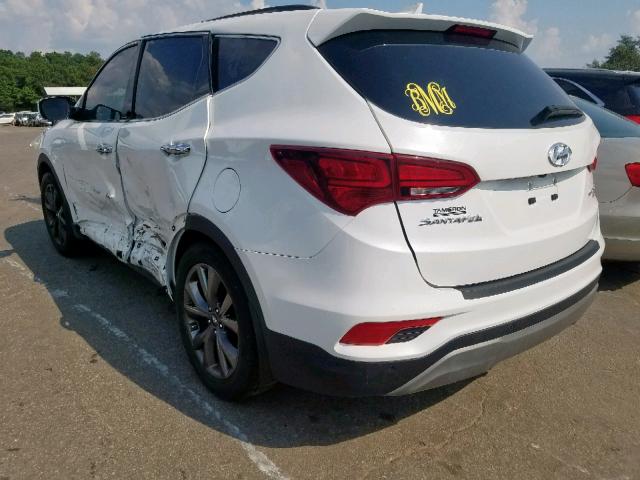 5NMZW4LA9HH043331 - 2017 HYUNDAI SANTA FE S WHITE photo 3