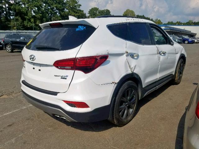 5NMZW4LA9HH043331 - 2017 HYUNDAI SANTA FE S WHITE photo 4