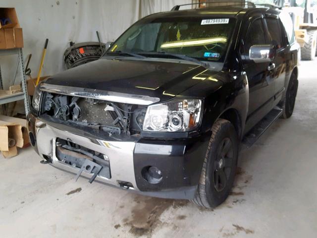 5N1AA08B74N732752 - 2004 NISSAN ARMADA SE BLACK photo 2