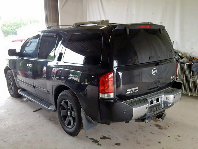 5N1AA08B74N732752 - 2004 NISSAN ARMADA SE BLACK photo 3