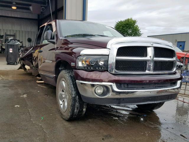 1D7HU18D85S178812 - 2005 DODGE RAM 1500 S BURGUNDY photo 1