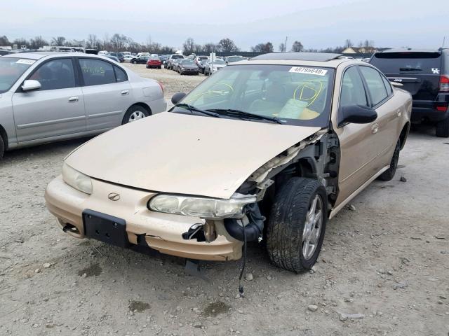 1G3NF52E43C243193 - 2003 OLDSMOBILE ALERO GLS BEIGE photo 2