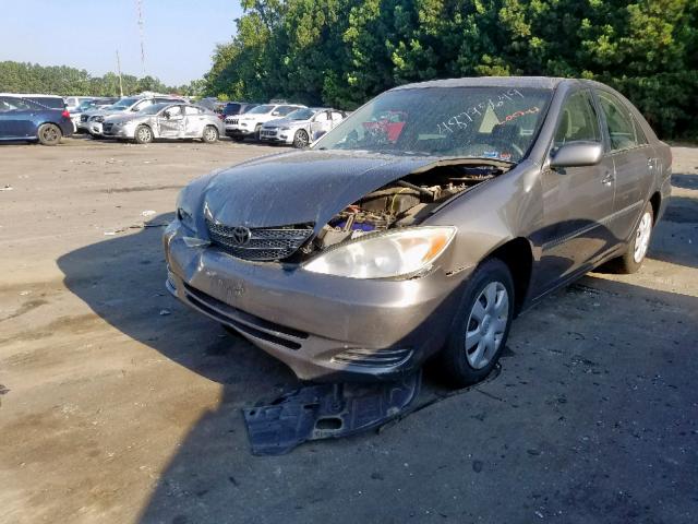 4T1BE32K64U909316 - 2004 TOYOTA CAMRY LE GRAY photo 2