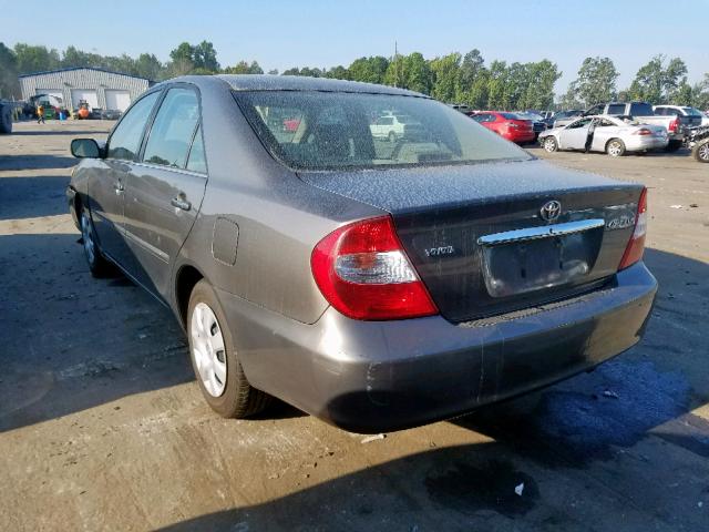 4T1BE32K64U909316 - 2004 TOYOTA CAMRY LE GRAY photo 3