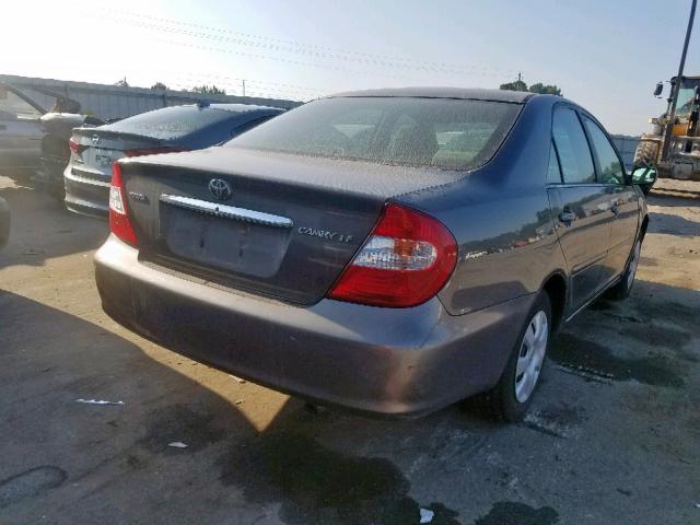 4T1BE32K64U909316 - 2004 TOYOTA CAMRY LE GRAY photo 4