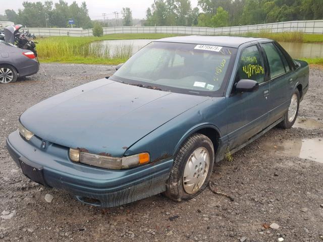 1G3WH52M1VF344182 - 1997 OLDSMOBILE CUTLASS SU GREEN photo 2