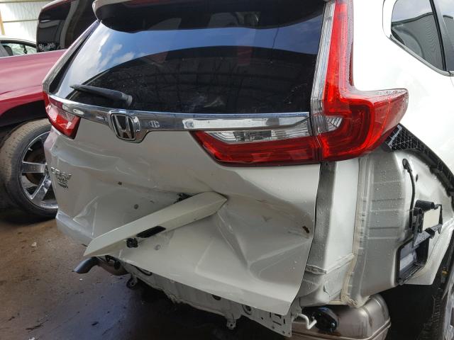 2HKRW1H81JH512344 - 2018 HONDA CR-V EXL WHITE photo 9