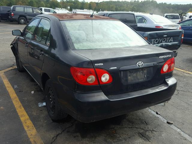 1NXBR32E15Z497791 - 2005 TOYOTA COROLLA CE BLACK photo 3