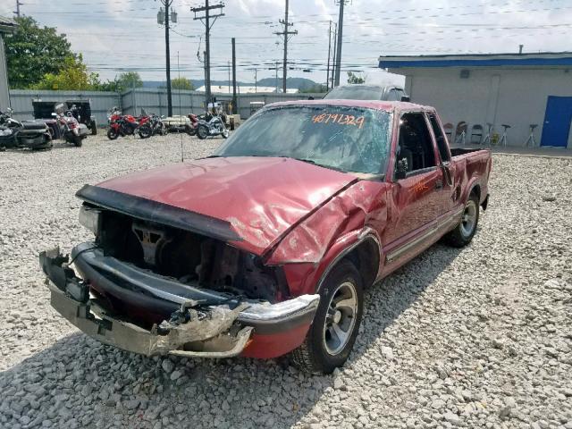 1GCCS19W528249872 - 2002 CHEVROLET S TRUCK S1 RED photo 2