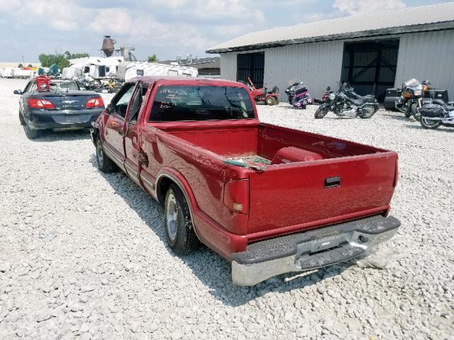 1GCCS19W528249872 - 2002 CHEVROLET S TRUCK S1 RED photo 3