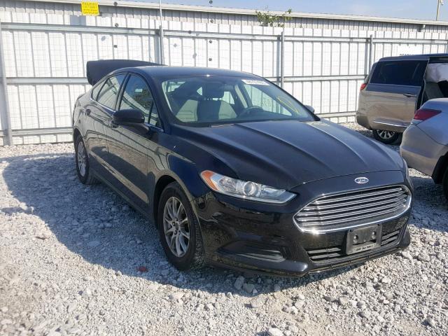 1FA6P0G70G5109957 - 2016 FORD FUSION S BLACK photo 1