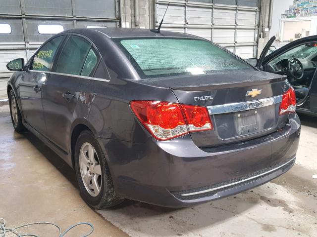 1G1PC5SB0E7453219 - 2014 CHEVROLET CRUZE LT BLUE photo 3