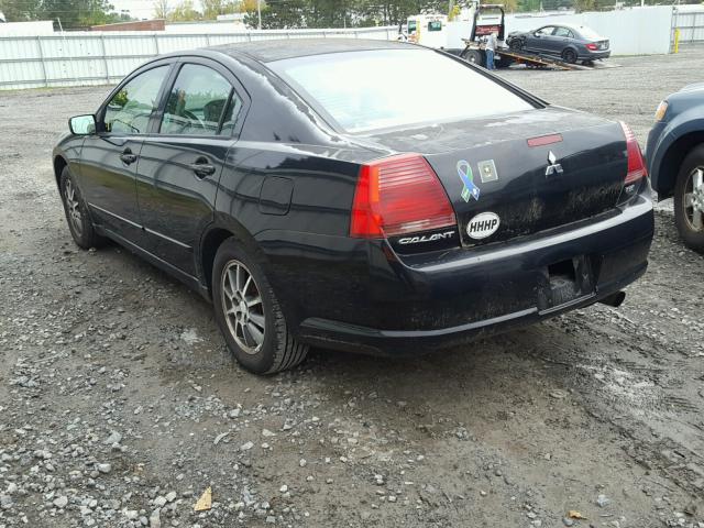 4A3AB46FX4E091110 - 2004 MITSUBISHI GALANT ES BLACK photo 3