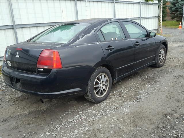 4A3AB46FX4E091110 - 2004 MITSUBISHI GALANT ES BLACK photo 4