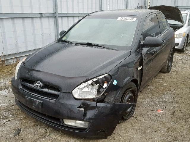 KMHCN35C87U045995 - 2007 HYUNDAI ACCENT BAS BLACK photo 2