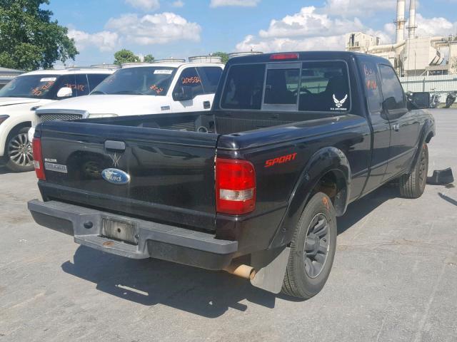 1FTYR14U97PA16226 - 2007 FORD RANGER SUP BLACK photo 4