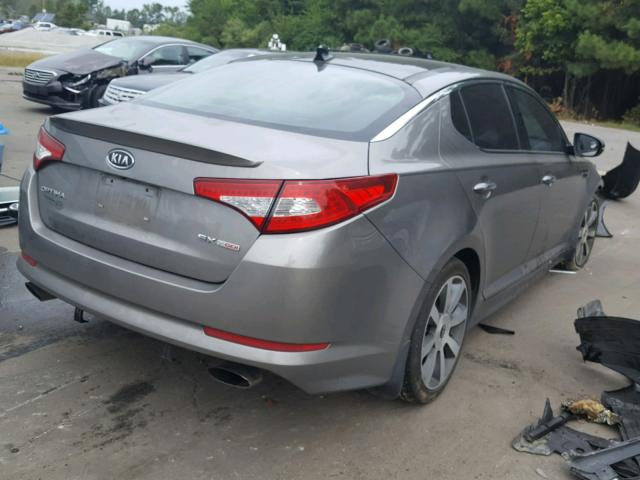 5XXGR4A67CG057586 - 2012 KIA OPTIMA SX GRAY photo 4