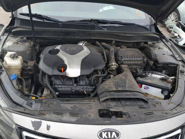 5XXGR4A67CG057586 - 2012 KIA OPTIMA SX GRAY photo 7