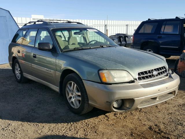 4S3BH675X47609065 - 2004 SUBARU LEGACY OUT GREEN photo 1