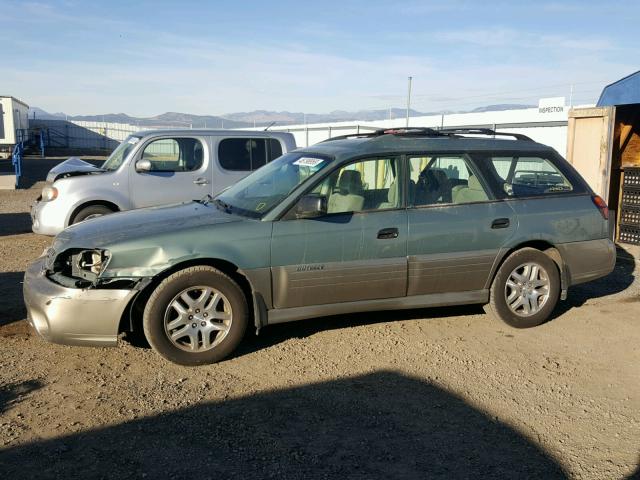 4S3BH675X47609065 - 2004 SUBARU LEGACY OUT GREEN photo 9