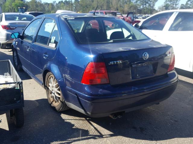 3VWPD69M31M122956 - 2001 VOLKSWAGEN JETTA WOLF BLUE photo 3