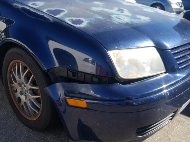 3VWPD69M31M122956 - 2001 VOLKSWAGEN JETTA WOLF BLUE photo 9