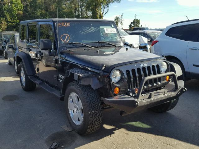 1J4GA39177L105551 - 2007 JEEP WRANGLER X BLACK photo 1