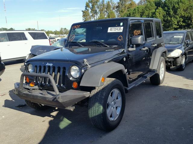 1J4GA39177L105551 - 2007 JEEP WRANGLER X BLACK photo 2