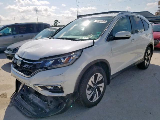 5J6RM3H92GL007194 - 2016 HONDA CR-V TOURI WHITE photo 2