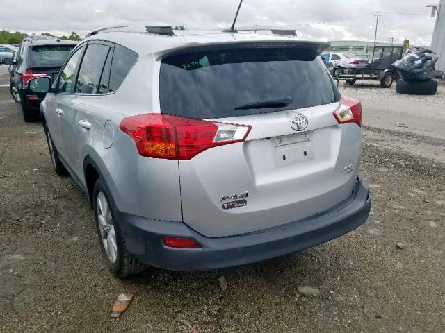 2T3DFREV6EW131705 - 2014 TOYOTA RAV4 LIMIT SILVER photo 3