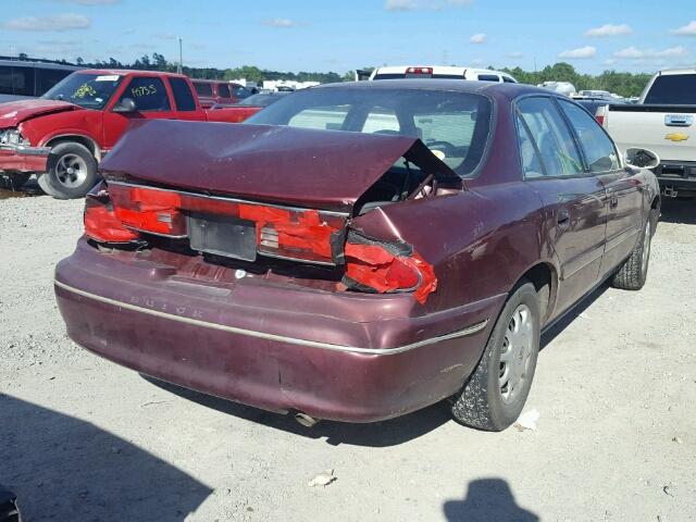 2G4WS52J1Y1330023 - 2000 BUICK CENTURY CU BURGUNDY photo 4