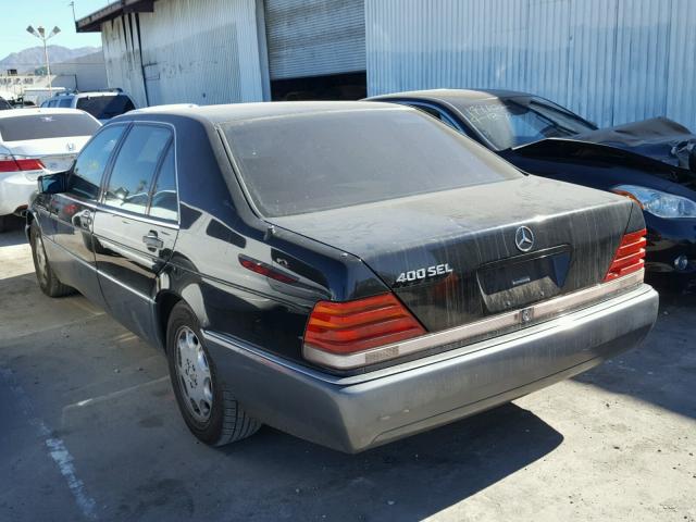 WDBGA43E7PA133206 - 1993 MERCEDES-BENZ 400 SEL BLACK photo 3